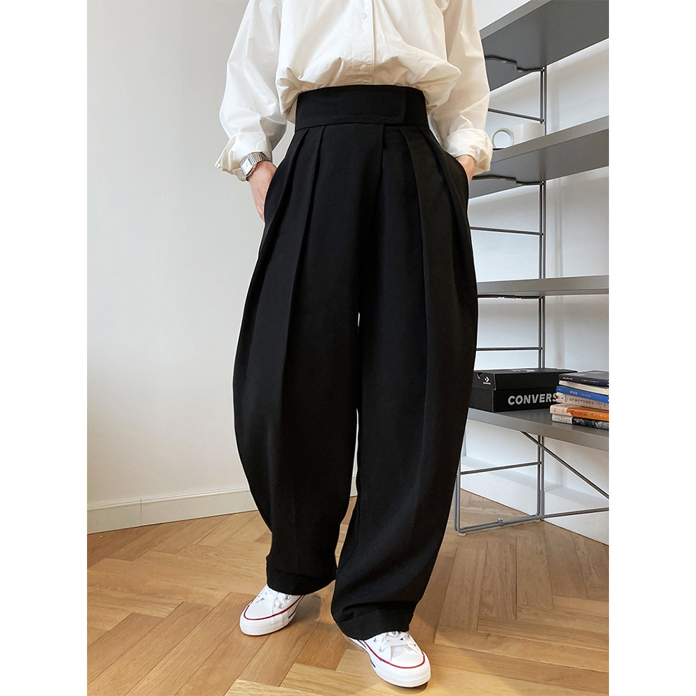 ワイドタックパンツ リラックスタック美脚パンツ