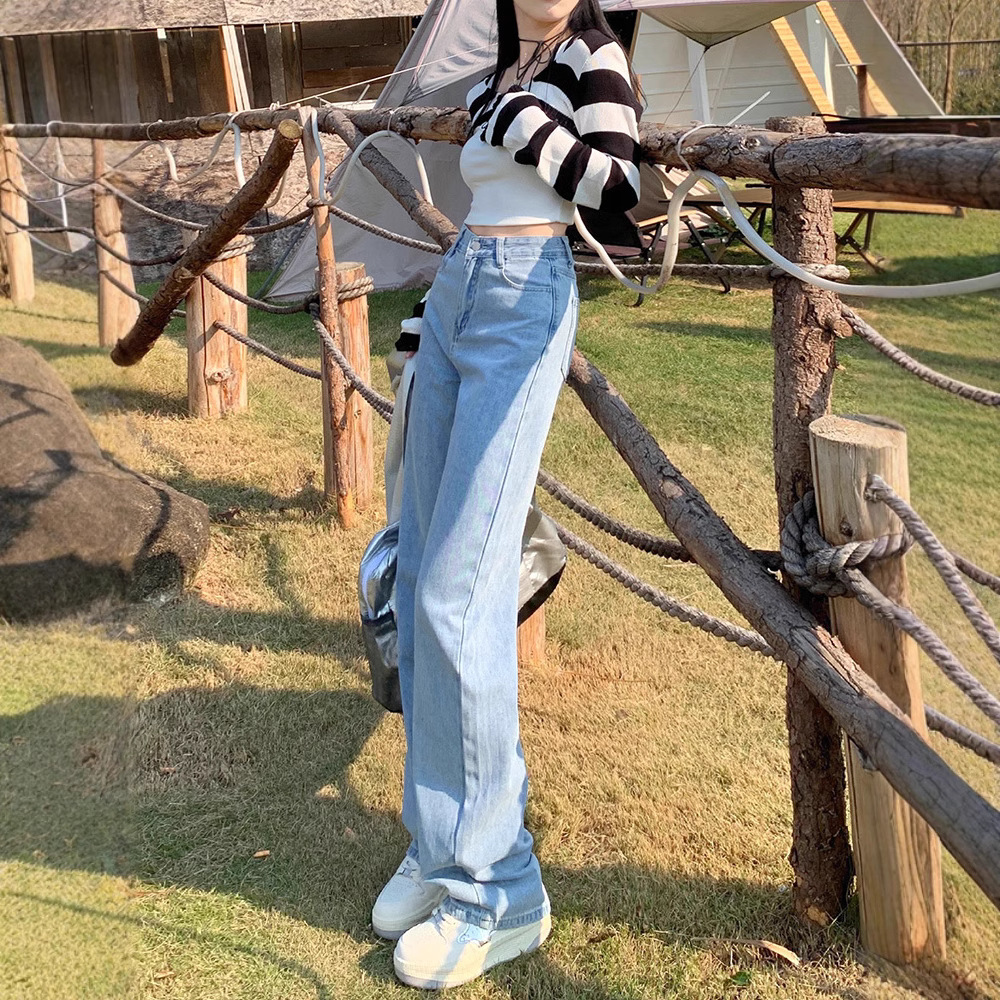 ワイドタックパンツ ゆったりシルエットタックデニム