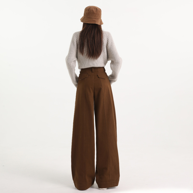 ワイドタックパンツ 贅沢ゆとりの洗練タックパンツ