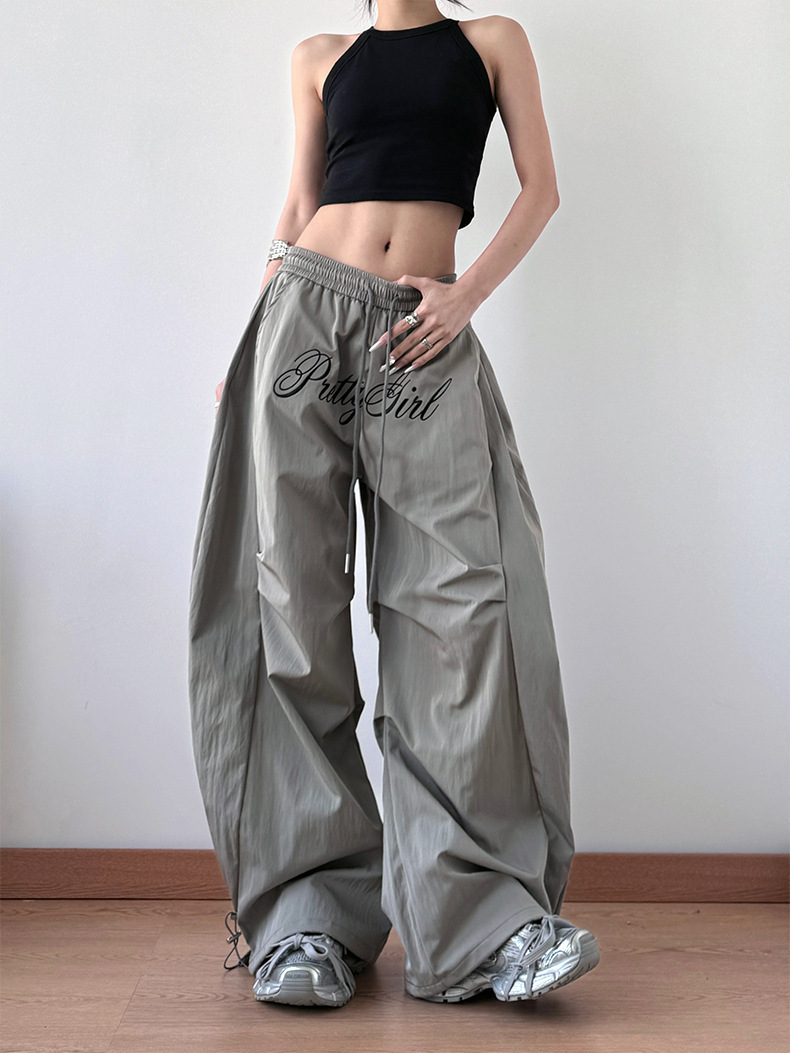 ワイドタックパンツ ゆったりシルエット ドレープパンツ