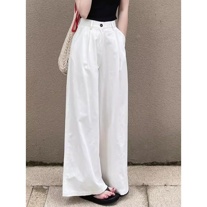 ワイドタックパンツ なめらか落ち感ワイドパンツ