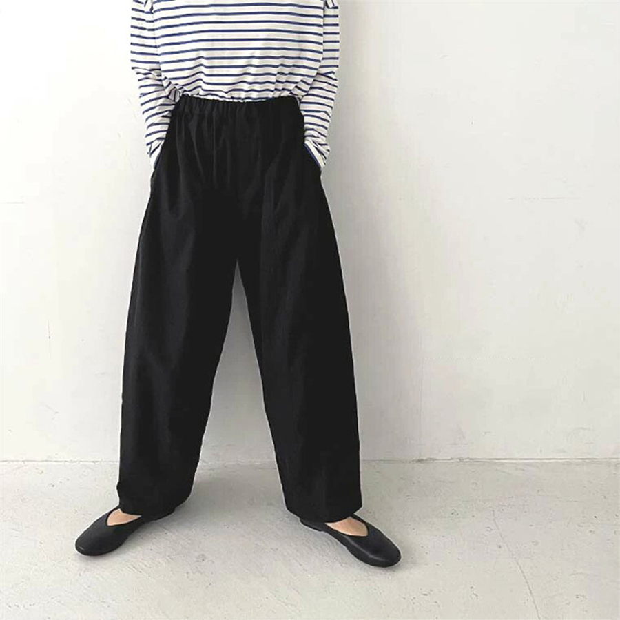 秋冬新作 ワイドタックパンツ レディース ゆったり上品