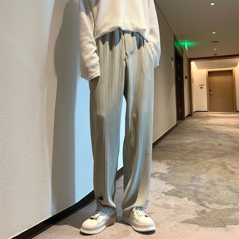 ワイドタックパンツ しなやかドレーププリーツパンツ