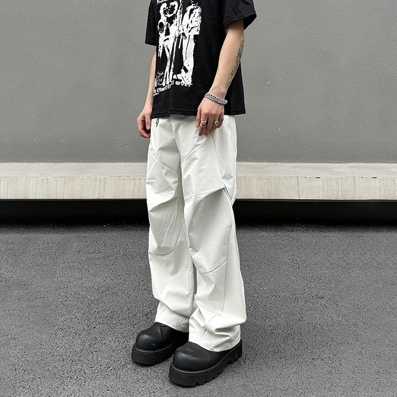 ワイドタックパンツ ゆったりシルエットタックワイドパンツ