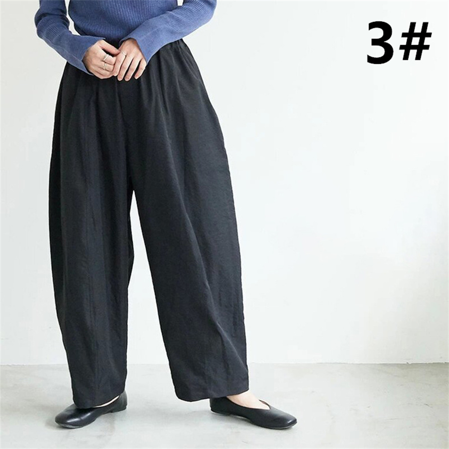 秋冬新作 ワイドタックパンツ レディース ゆったり上品