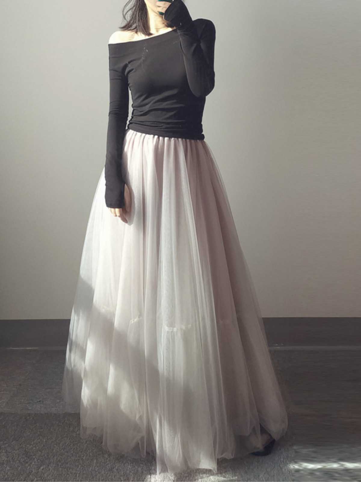 ふんわりと優雅に舞う！ボリュームたっぷりロングチュールスカートおすすめ10選