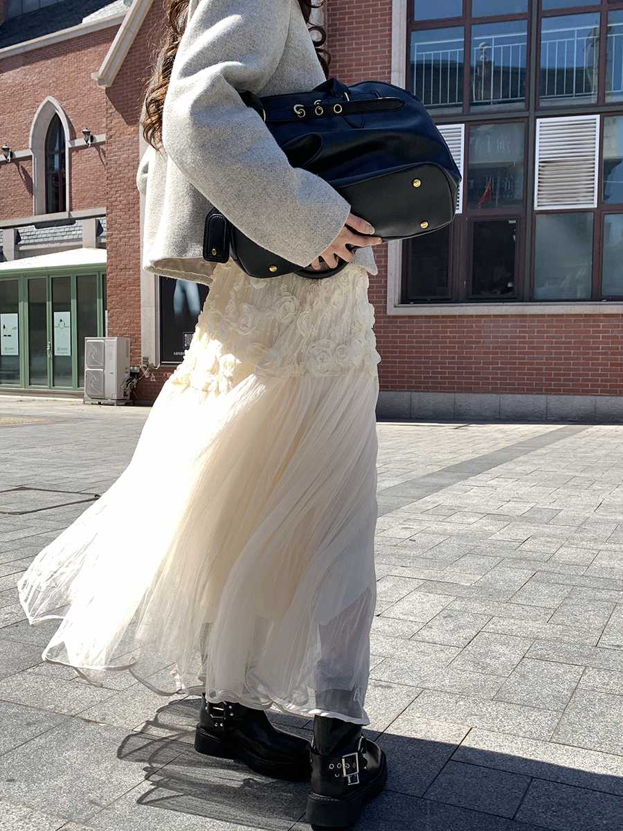 春を彩る♪ピンクチュールスカートで作る愛されコーデ5選