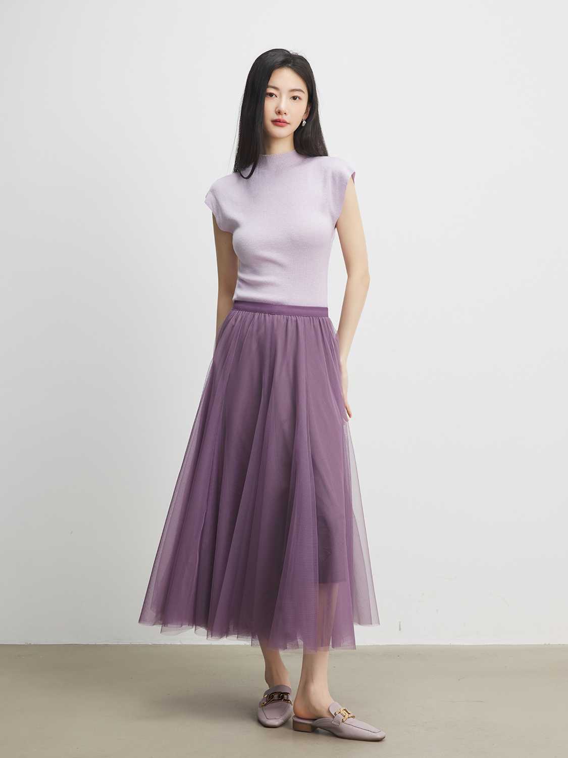 優しい雰囲気が魅力的！ラベンダーのチュールスカートおすすめ5選