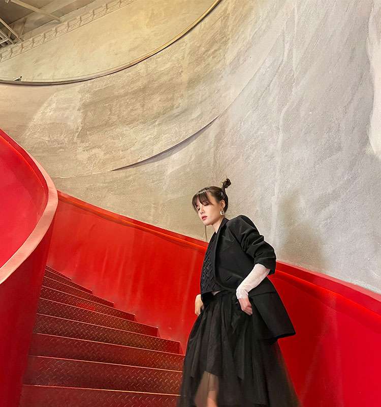 チュールスカート ふんわりティアードチュールロングスカート