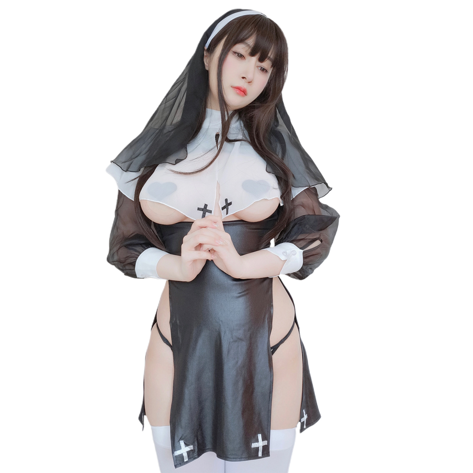 エロコスプレ 誘惑の修道女コスプレ衣装セット