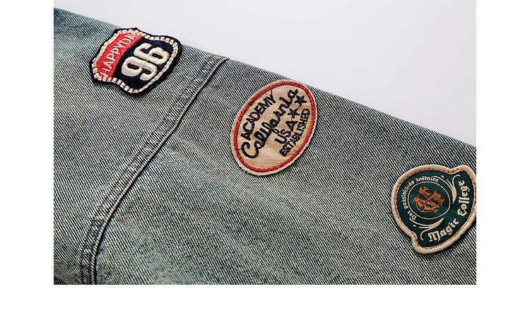 ジェンダーレスファッション ダメージ加工ワイドデニムジャケット