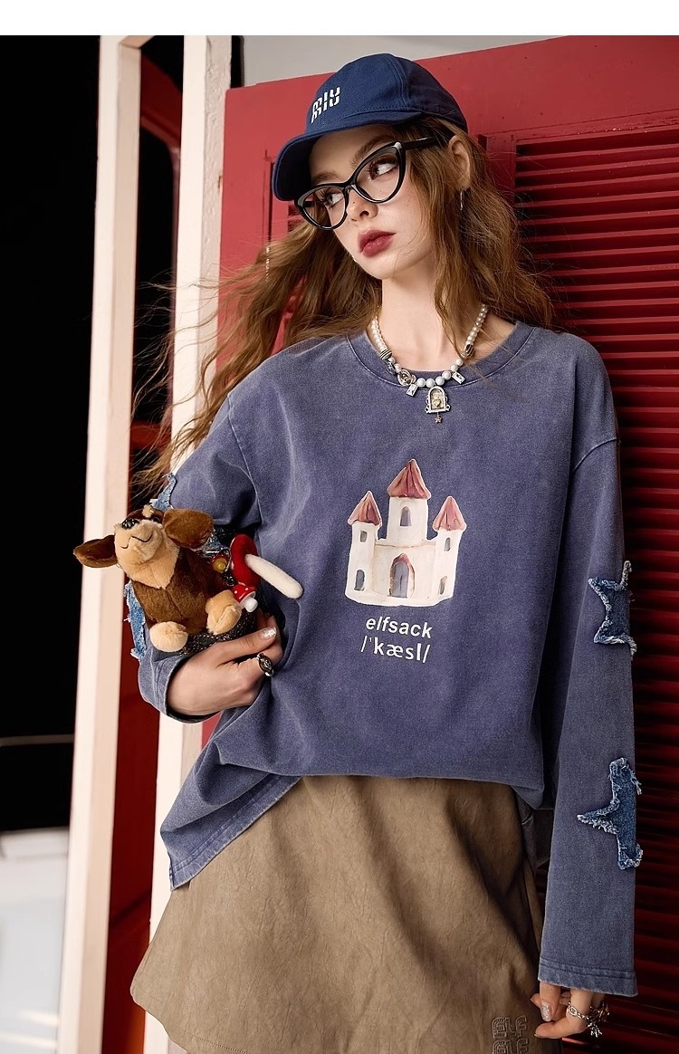 ジェンダーレスファッション ゆったりロングTシャツ