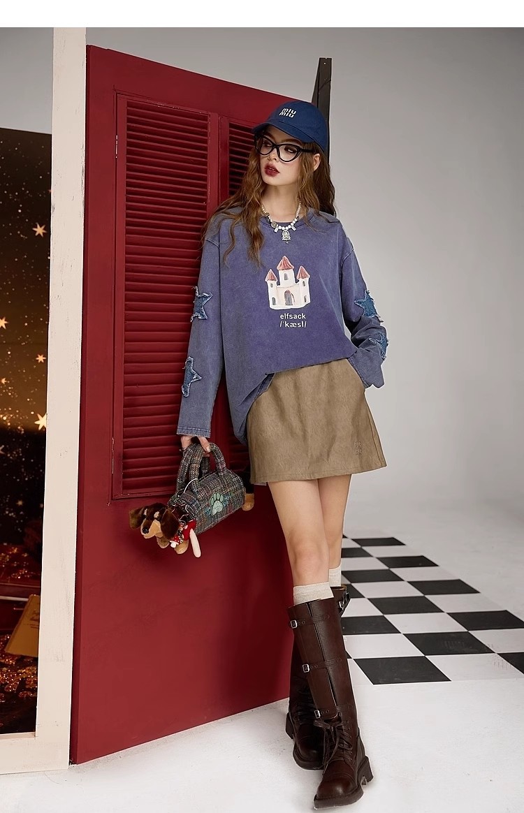 ジェンダーレスファッション ゆったりロングTシャツ