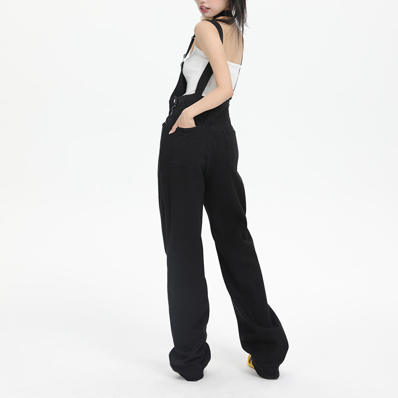 ジェンダーレスファッション ゆったりシルエット デニムサロペット
