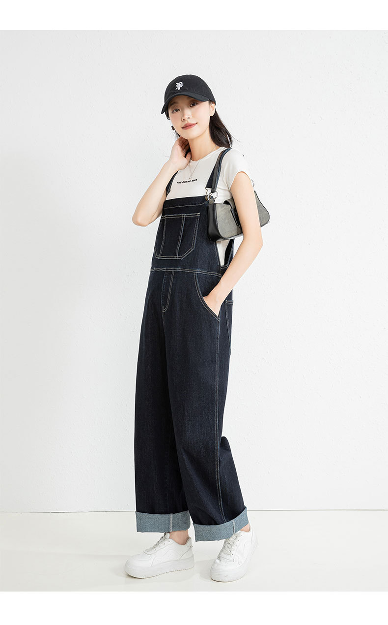 ジェンダーレスファッション ゆったりシルエットデニムサロペット