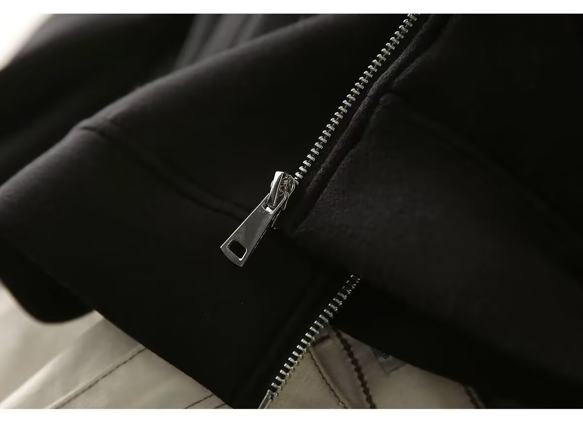 ジェンダーレスファッション ジェンダーレス ステッチデザイン ジップパーカー