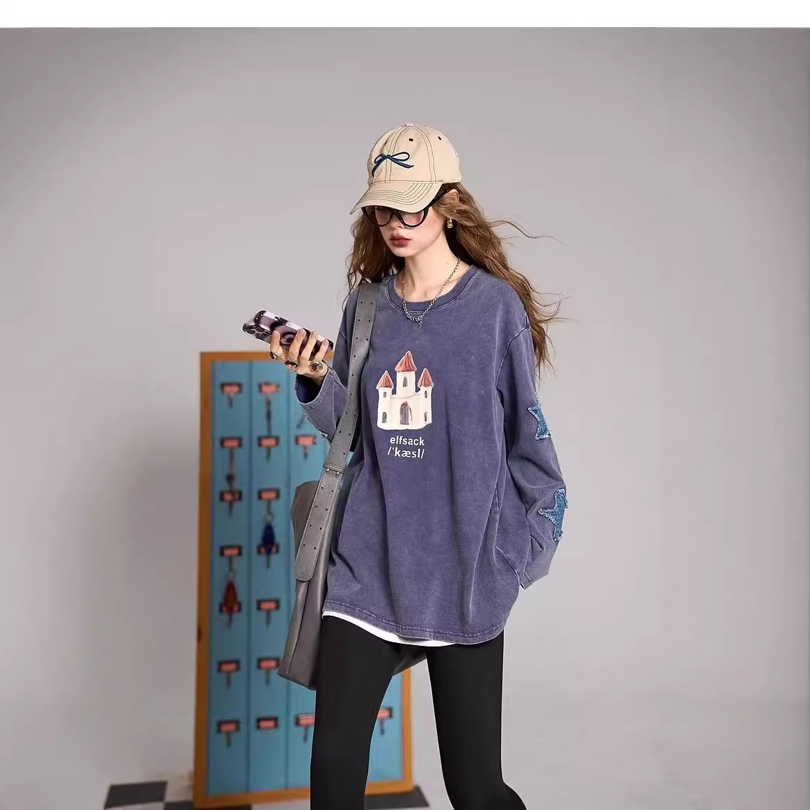 ジェンダーレスファッション ゆったりロングTシャツ