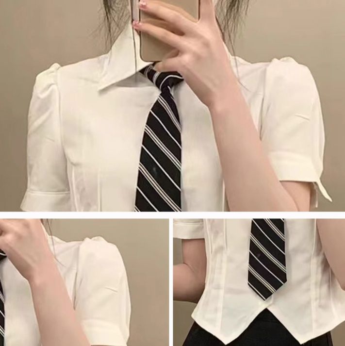 【韓国風】大人クールのミニスカート制服セット