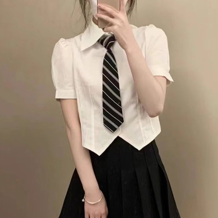 【韓国風】大人クールのミニスカート制服セット