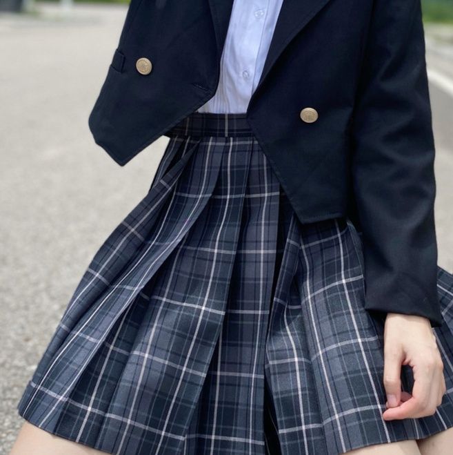 制服コスプレ 清楚学園風プリーツスカート制服ブレザー
