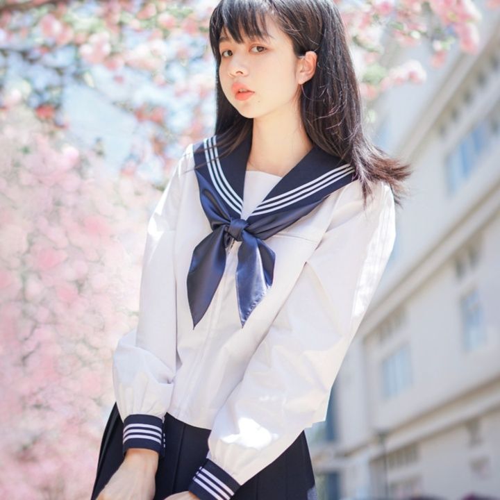 制服コスプレ 春色セーラー服 清楚な学生風制服