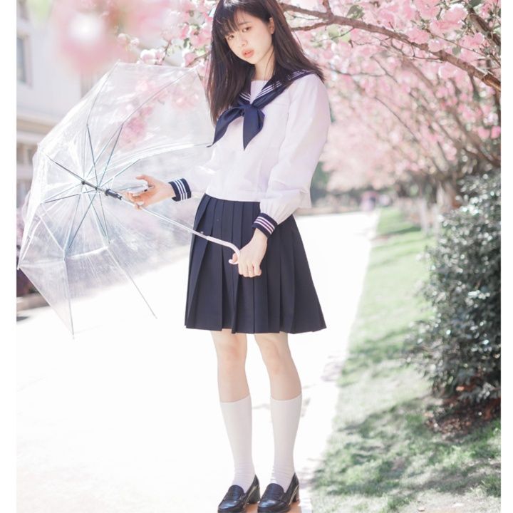 制服コスプレ 春色セーラー服 清楚な学生風制服