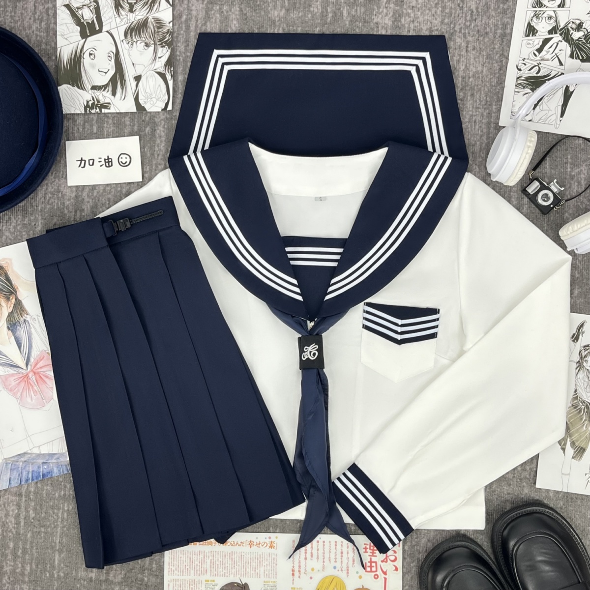 清楚派　マリン風セーラー服　トップス