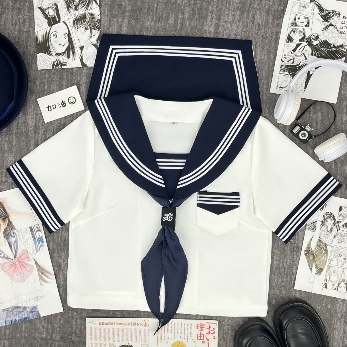 清楚派　マリン風セーラー服　トップス