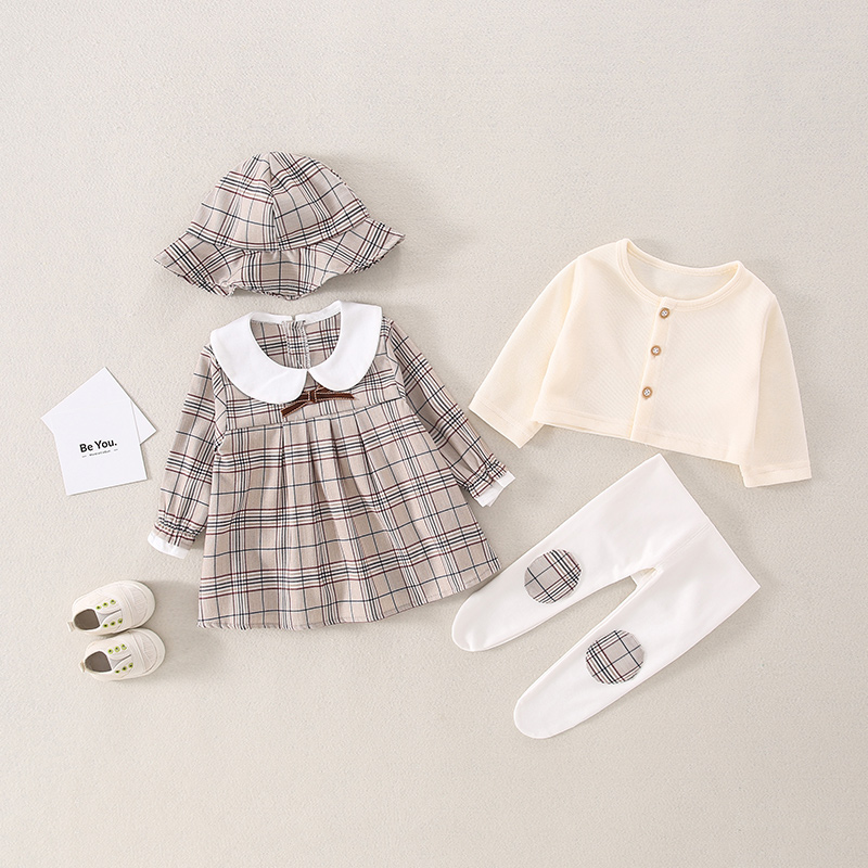 ベビー・キッズ　幼稚園風チェック柄セットアップ制服