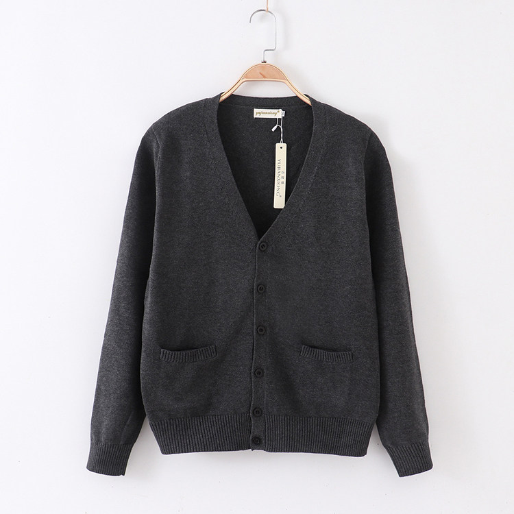 シンプルVネックニットカーディガン