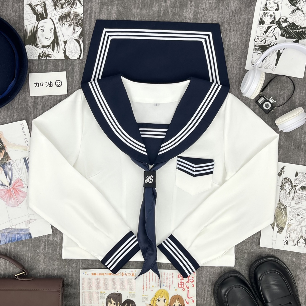 清楚派　マリン風セーラー服　トップス