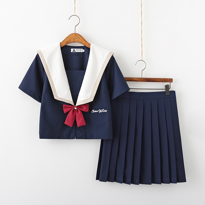 夏用　半袖 清純派セーラー学生服セット