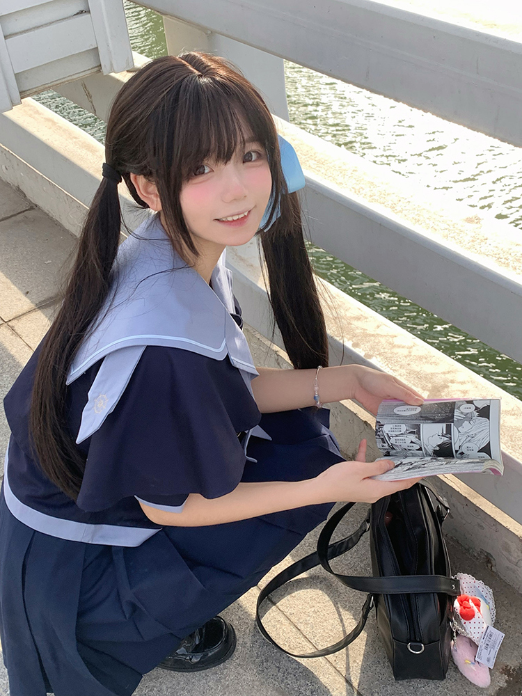 ブルー　マリンセーラー制服セット