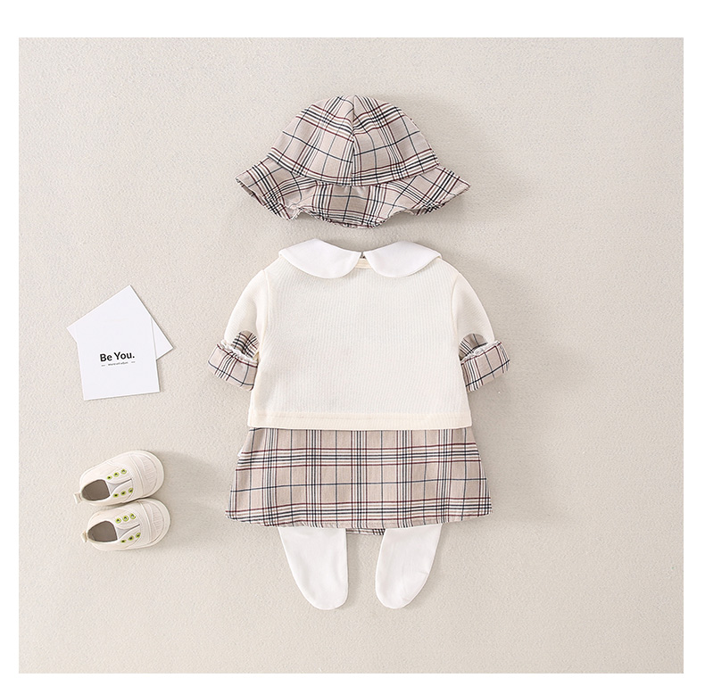 ベビー・キッズ　幼稚園風チェック柄セットアップ制服