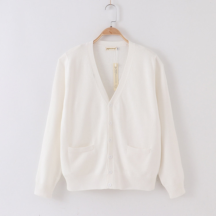 シンプルVネックニットカーディガン