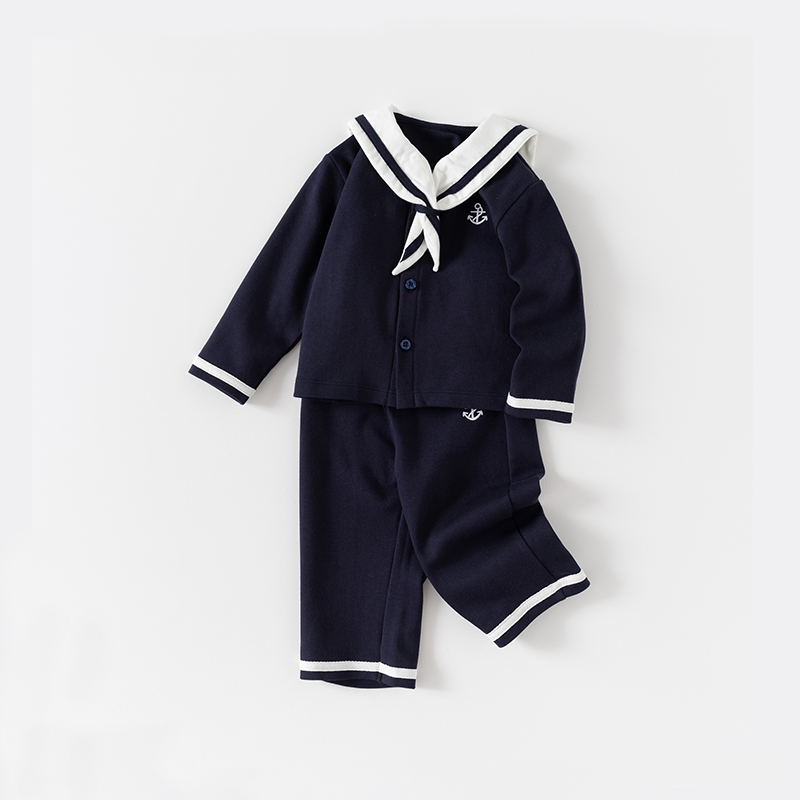 【Kids】マリン風セーラー服セット パンツタイプ
