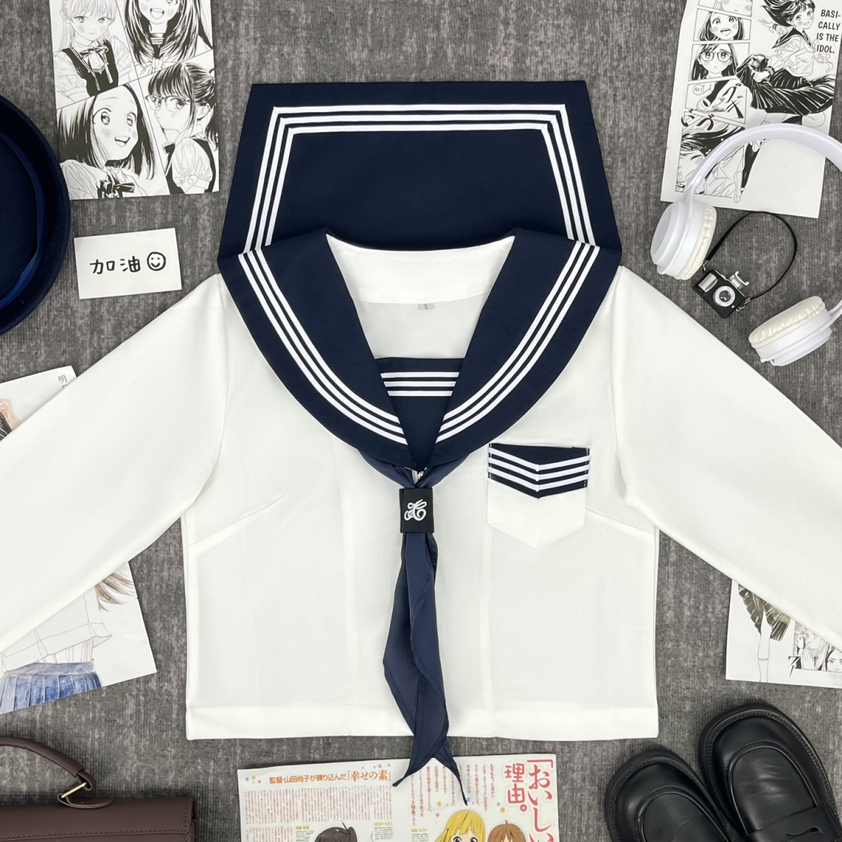 清楚派　マリン風セーラー服　トップス