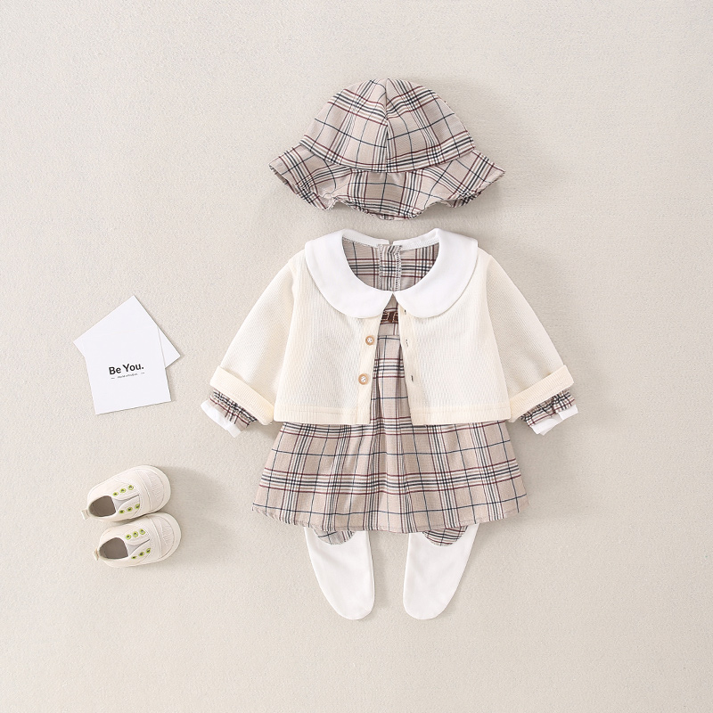 ベビー・キッズ　幼稚園風チェック柄セットアップ制服
