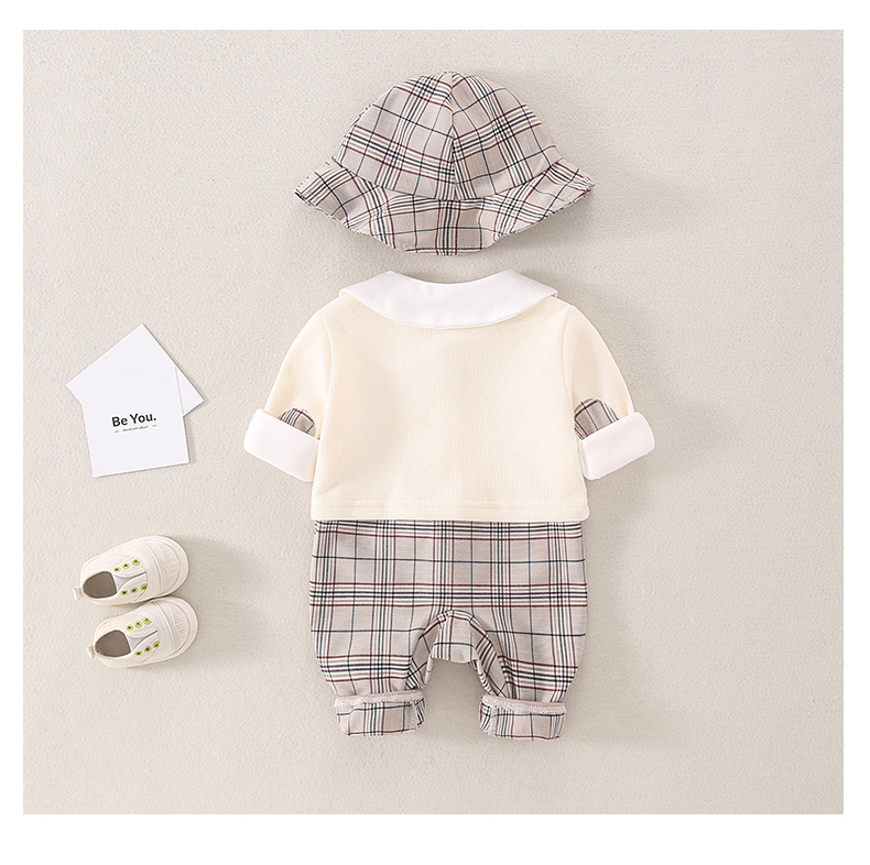 ベビー・キッズ　幼稚園風チェック柄セットアップ制服