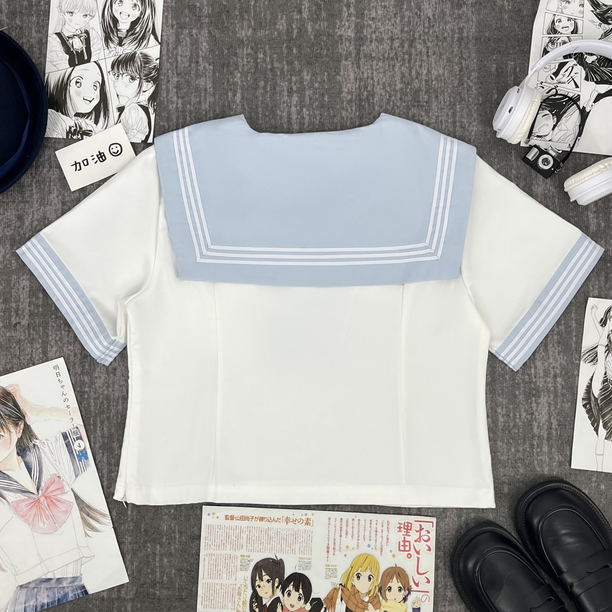 淡ブルー 夏空セーラー服セット