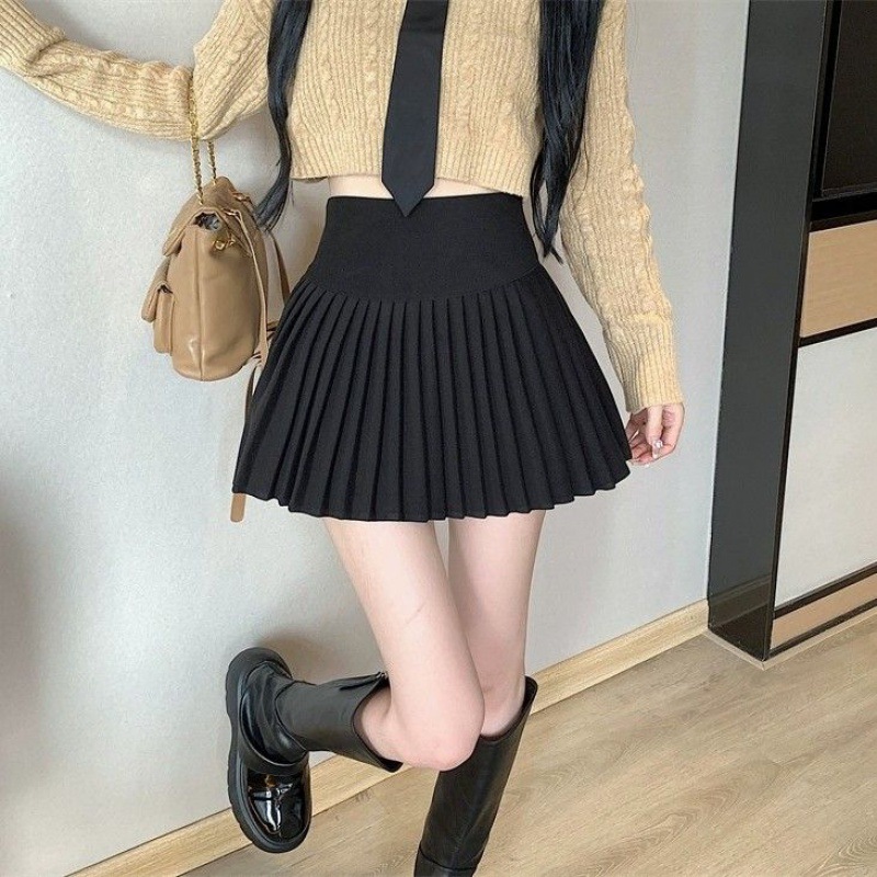 制服スカート ハイウエストプリーツスカート 制服風