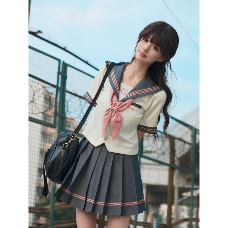 制服スカート 制服スカート 清楚プリーツ セーラー制服セット