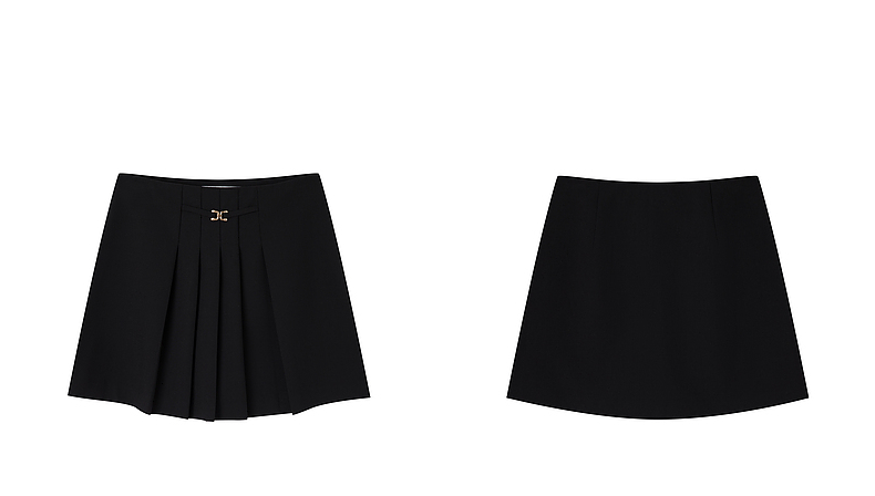 制服スカート シンプル美シルエットプリーツスカート