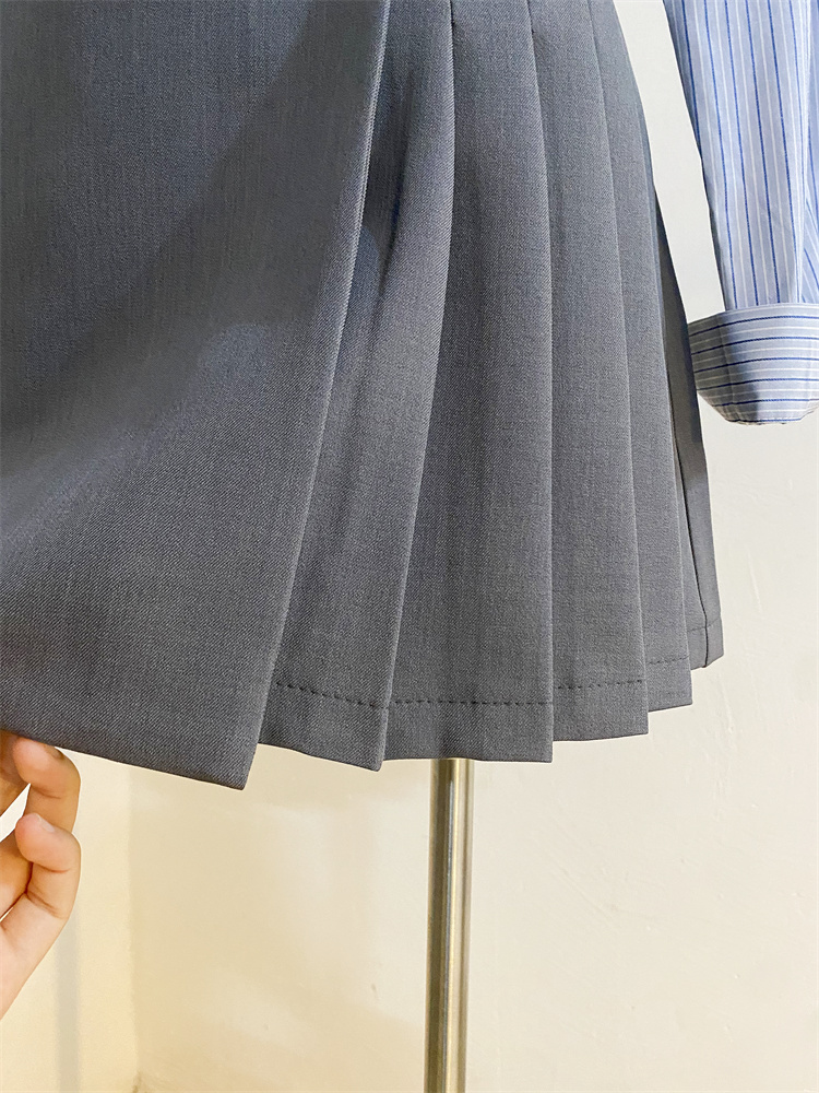 制服スカート サイドプリーツ アシンメトリー スカート