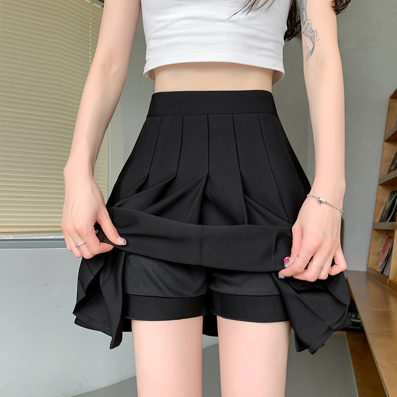 制服スカート ポケット付き美シルエットプリーツスカート