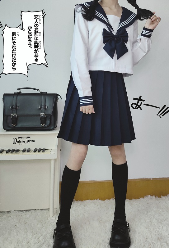 制服スカート 制服スカート リボン付き清涼プリーツセーラー