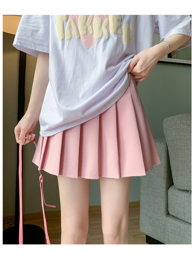 シンプルプリーツ制服スカート