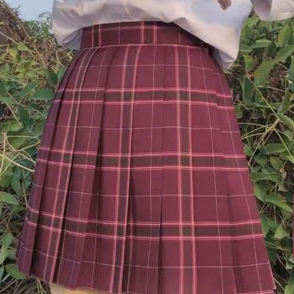 制服スカート 制服スカート 格子柄プリーツスカート