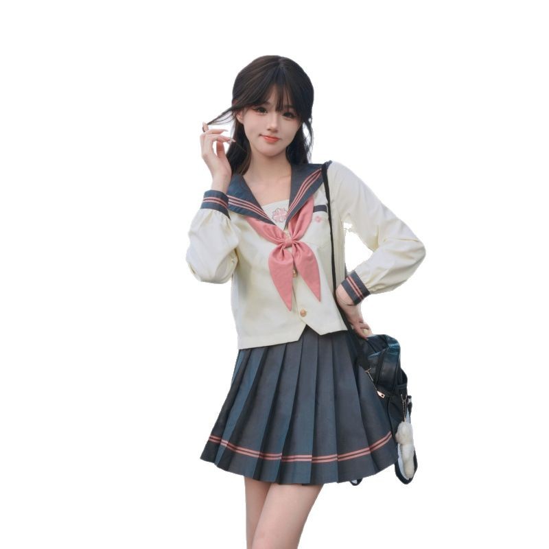 制服スカート 制服スカート 清楚プリーツ セーラー制服セット