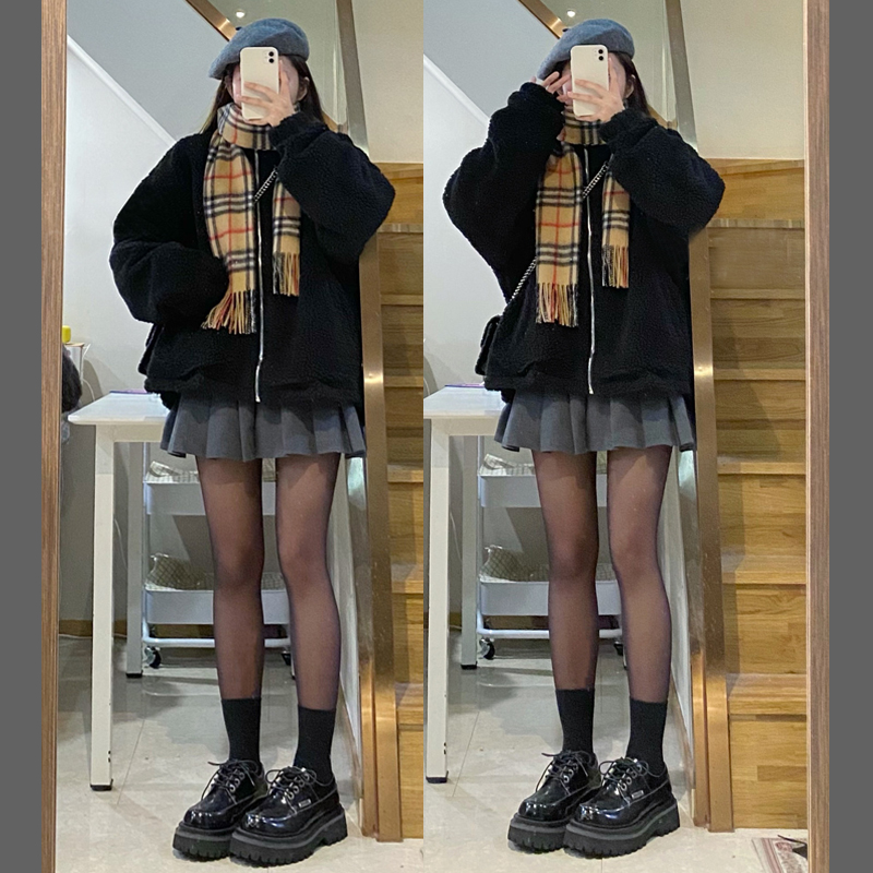 ゆるふわプリーツ制服スカート